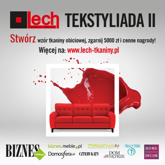 Startuje kolejna edycja konkursu Tekstyliada LIFESTYLE, Kariera - Młodzi twórcy i bardziej doświadczeni designerzy. Studenci i niezależni artyści. Wszyscy dla których projektowanie to pasja. Kolejna edycja konkursu Tekstyliada - na nietuzinkowy wzór tkaniny obiciowej - to możliwość wygrania 5000 zł i otwarcia wrót do międzynarodowej kariery.